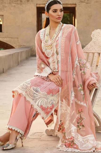 Luxury Lawn Crimson Embroidery 3pc