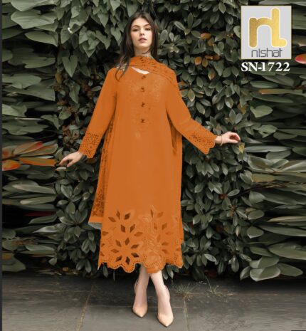 Luxury Lawn Nishat Embroidery 3pc