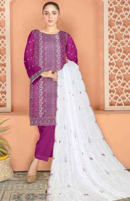 Luxury Lawn Bareeze Embroidery 3pc