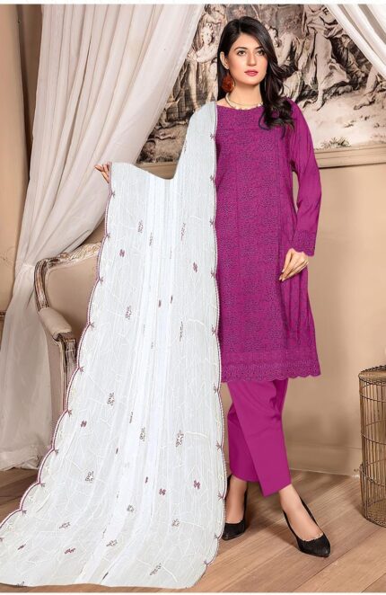 Luxury Lawn Bareeze Embroidery 3pc