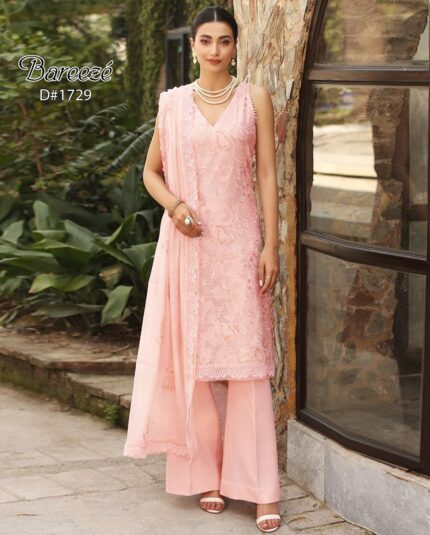 Luxury Lawn Bareeze Embroidery 3pc