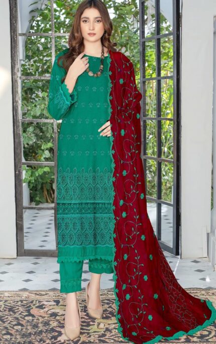 Luxury Lawn Bareeze Embroidery 3pc