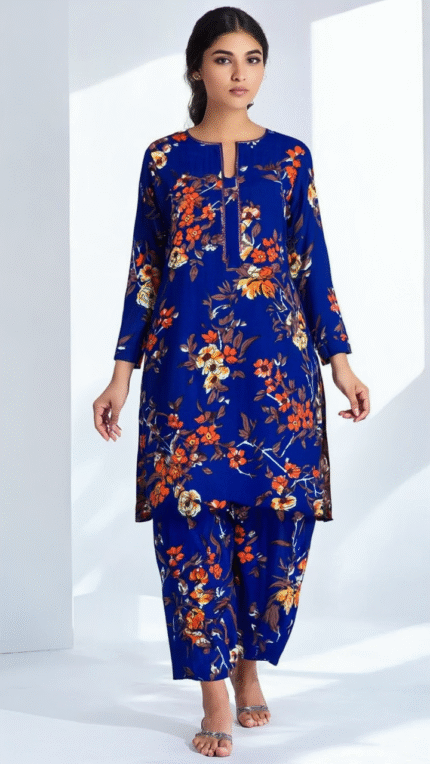 2-PC ALL OVER PRINTED POLO COTTON ( SUMMER )